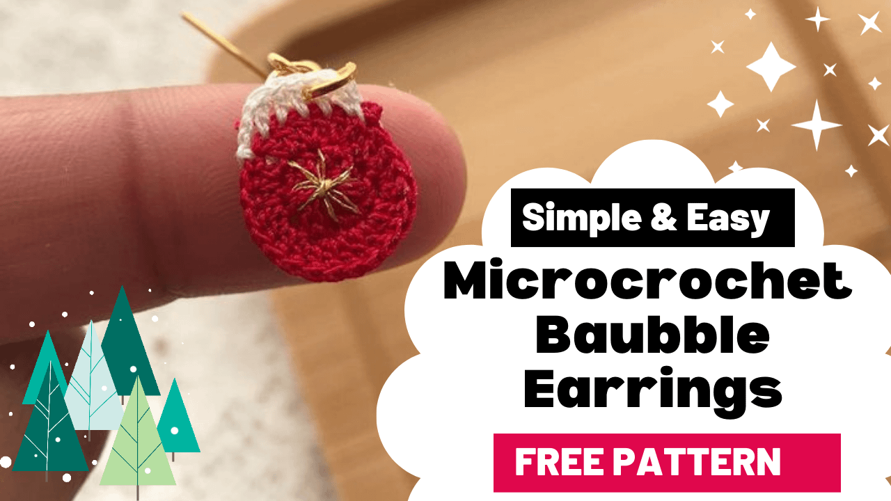 Microcrochet Wreath Earrings – Crochet Pattern
